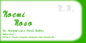 noemi moso business card