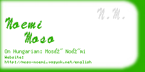 noemi moso business card